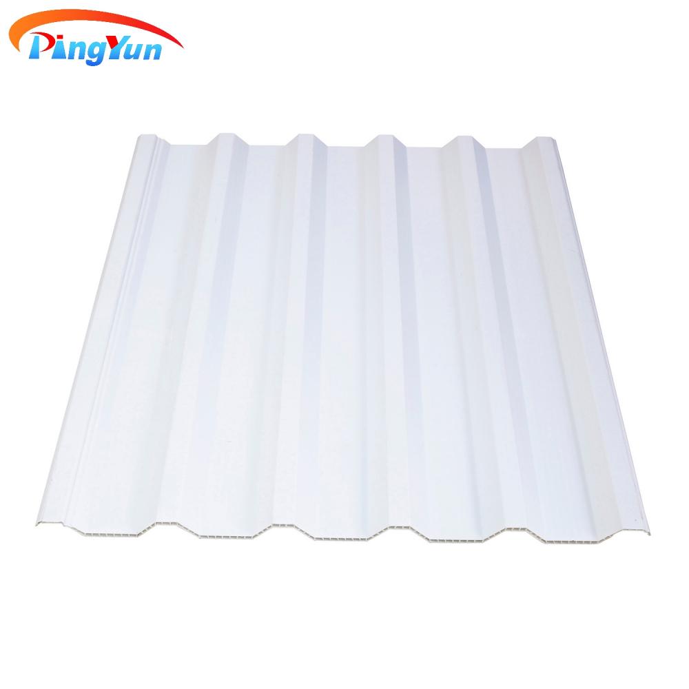 حماية الأشعة فوق البنفسجية مرتين الجدران PVC Hollow Thermo Roof for Pourtry Shed