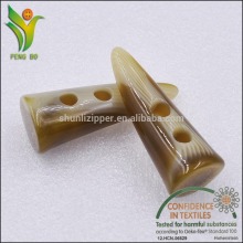 hot sale brown imitation horn toggle button for clothing