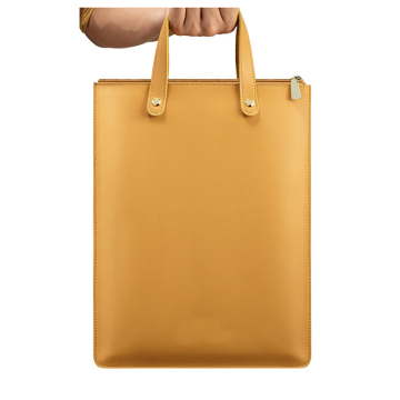 PU Leather Laptop Tote Bag for Women Men