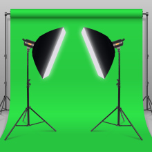 Professional Photography Equipment: Comprehensive Studio Set including 2x3M Muslin Backdrops, Stands, and Props