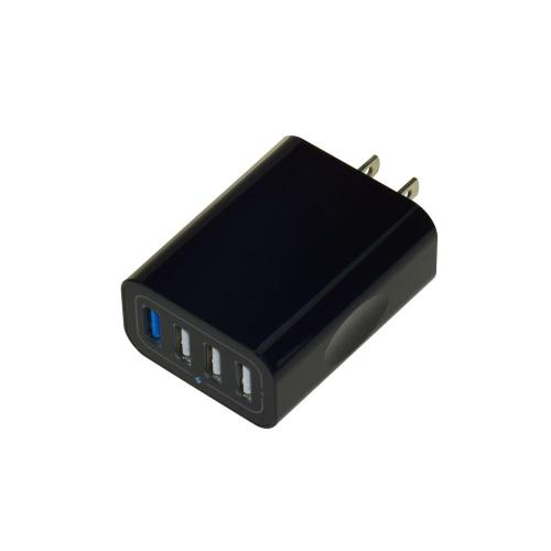 Schwarzes Schnellladegerät 25W USB-Wandladegerät
