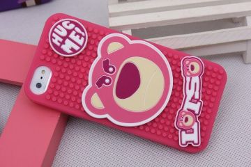 Cute Cartoon Iphone 5s Protective Cases Silicon Anti Slip Protection