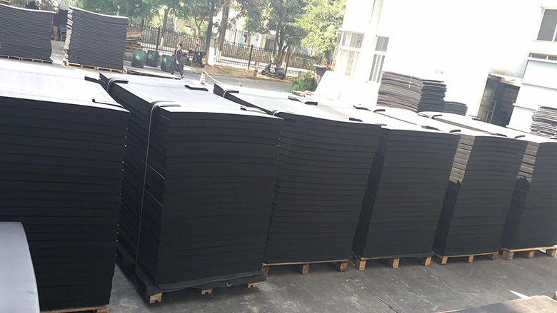 Factory direct High elasticity black color form shape rubber epdm sheet