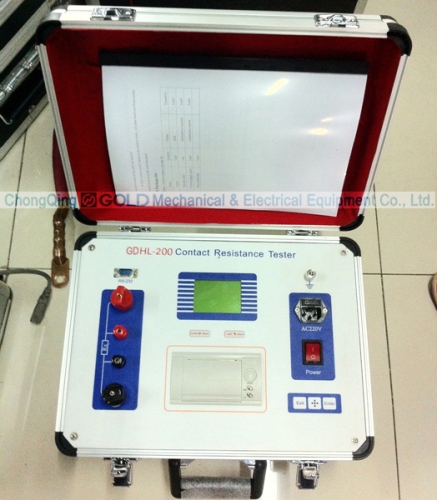 Gdhl-200 200A Circuit Breaker Contact Resistance Tester