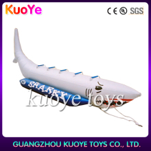 new shark inflatable banana,towage inflatable boat,floating banana boat