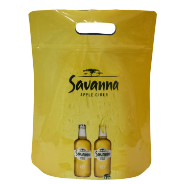 Hot selling custom stand up beer carry bag