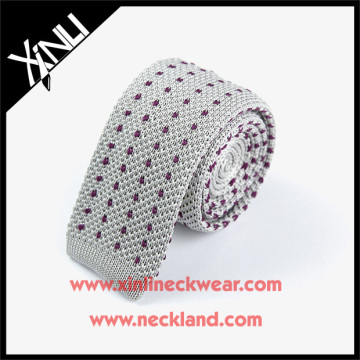 Polka Dot Pattern Chinese Manufacturer Polyester Knit Men's Tie