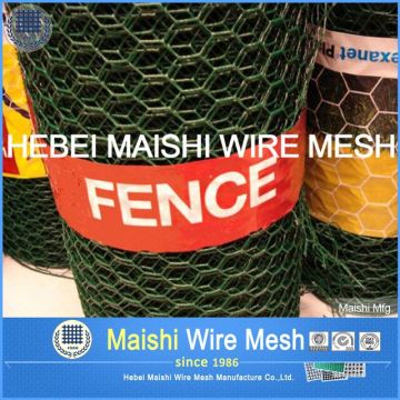 3/4" mesh PVC COATED Hexagonal Wire Mesh Fabric Rolls