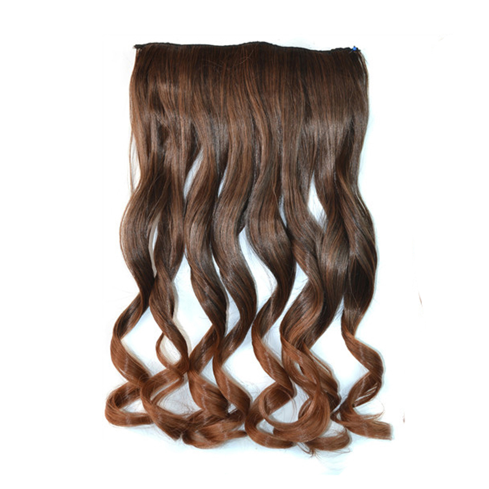 Hot sell synthetic hair extensions clip in femail hair extensions reviews  seamless clip in hair extensions