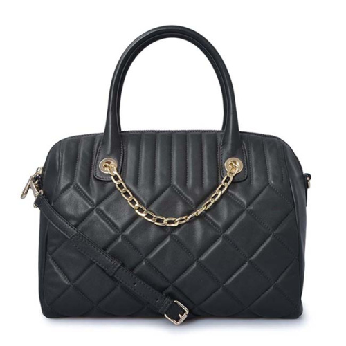 Kuilted women's Tote Bag Black Quilted Nappa Bags