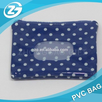 PVC mini zip pouch/waterproof pvc pouch/ Mini pvc pouch