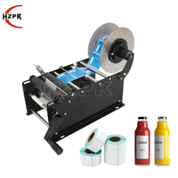 Round Bottle Adhesive Sticker Labeling Machine with Handle