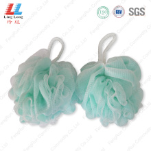 Shiny durable bathing sponge ball