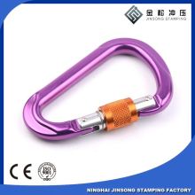 low min order quantity blue aluminum karabiner snap hook