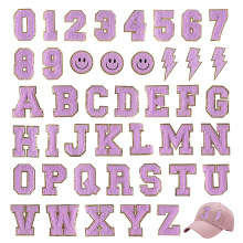 Iron-on Chenille Letter and Lightning Patches for Towel Embroidery in Phnom Penh