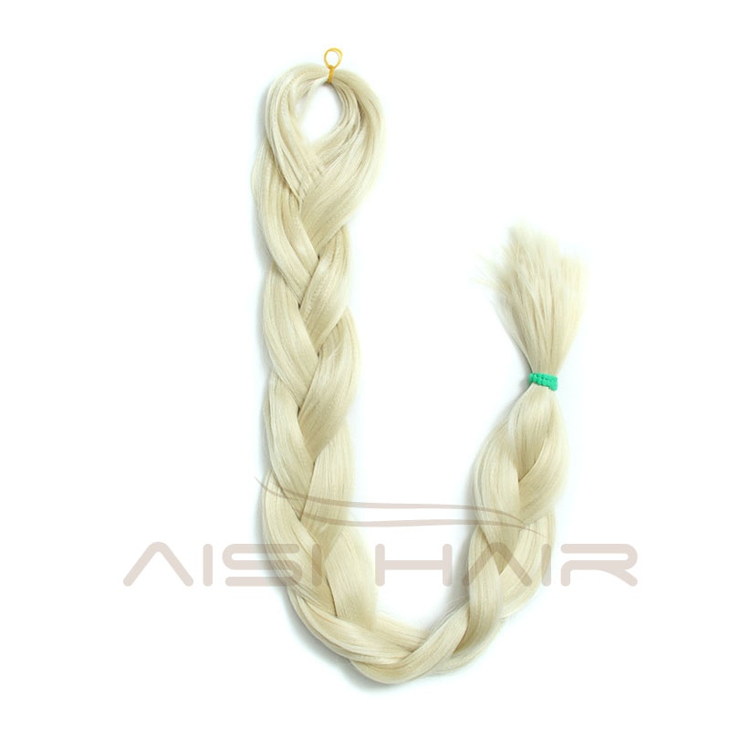 Aisi Hair Jumbo Braiding Hair Extension YAKI Straight Expression Braid Hair Heat Resistant Fiber Hairpieces