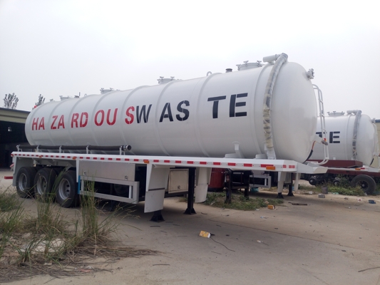 Vacuum Suction Tanker Truck Semi Trailer Volume 25000Liter