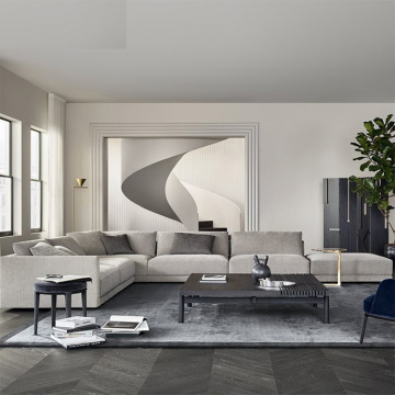 Modern Wooden Furniture Living Room Luxury Sofa Set