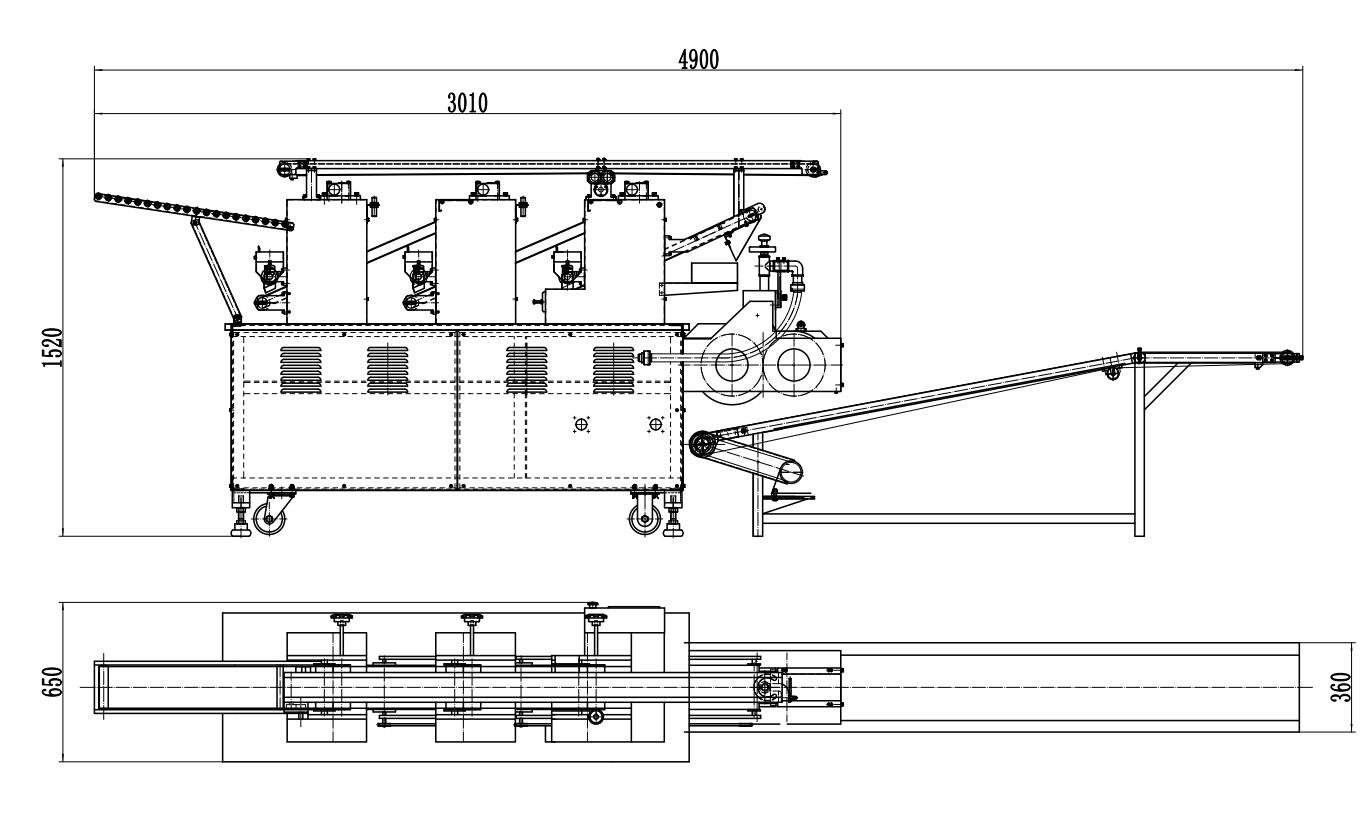 LAYOUT DRAWING OF DUMPLING MACHINE