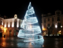 LED Spiral Motif Tree Decorations