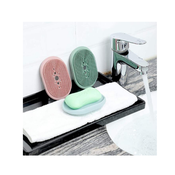 Cepillo de placa de jabón de silicona gratis de BPA personalizado