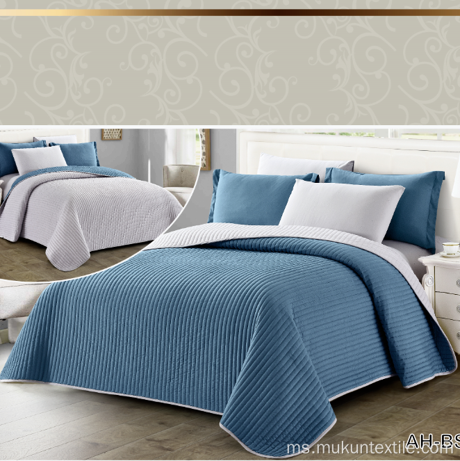 100% microfiber microfiber coverlet quilted set bedspread set