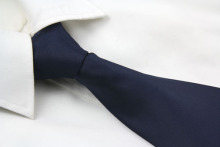 Solid Dark Blue Necktie