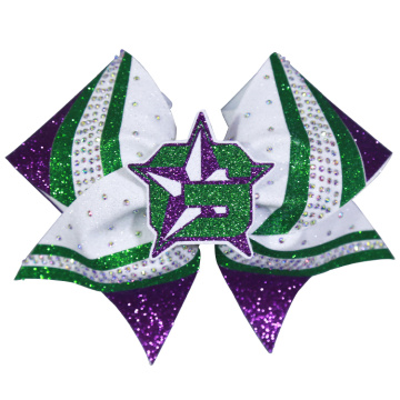 Logo personnalisé couleurs mélangées Cheer Style Bows