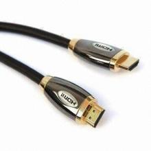 HDMI Cable with Gold-plated Metal Shell, Suitable for HDMI Monitors, A/V Receivers
