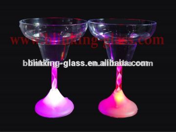 LED Flashing Margarita Glass, Lighted-Up Wine glass