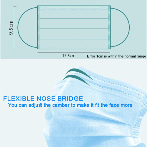 Fast Ship Non-woven Disposable 3ply Face Mask