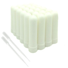 10 Pcs Blank Nasal Inhaler Empty Aromatherapy Oil Nasal Inhaler Tubes Complete Sticks With Cotton core