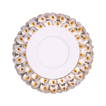 High Brightness Round Flat Double Color Panel Light