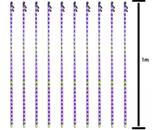 DMX Controlled 3D Tube DC12V Waterproof RGB LED Meteor Shower Light - 50cm and 100cm