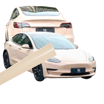 Platinum Milky Coffee Car Wrap