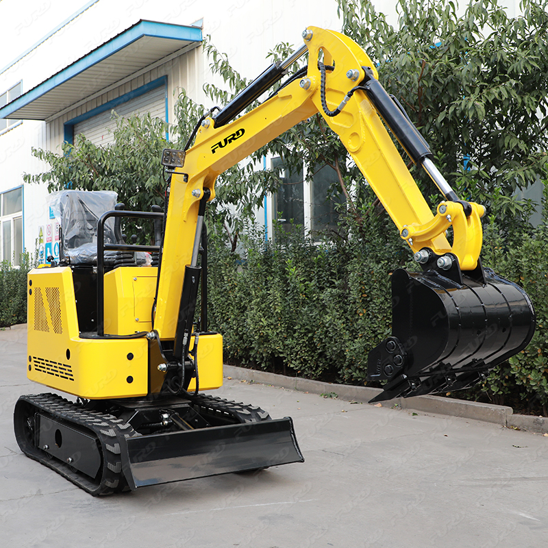 Best-selling global 0.8ton 1ton 1.5ton digger compact excavators with bucket for sale