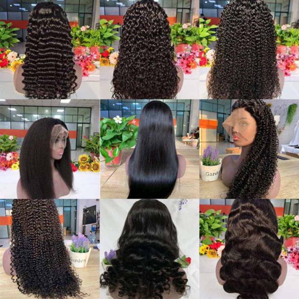 Factory Outlet Swiss 13X6 Hd Lace Frontal Wig Pre Plucked Brazilian Hair Wig With Black Women 100% Human Hair Wig Lace Front