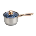 Multifunctional Sauce Pot with Long Handle and Glass