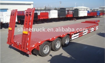 heavy equipment transport trailer/low flatbed semi trailer