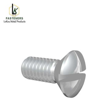 Slotted Oval Countersunk Head Machine Screws-Stainless Steel