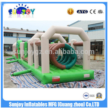 Newest Design Outdoor Cheap Inflatable obstacle Course / High Quality Kids Obstacle Course