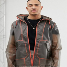 Matte translucent adult pvc rainwear