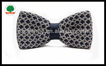 fancy 100% cotton knit bowtie