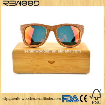 Bamboo wood sunglasses/ china sunglasses factory cork sunglasses Recycled Wood Sunglasses Custom Engraved Cork Wood Sunglasses