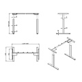 Bureau de bureau réglable en hauteur électrique