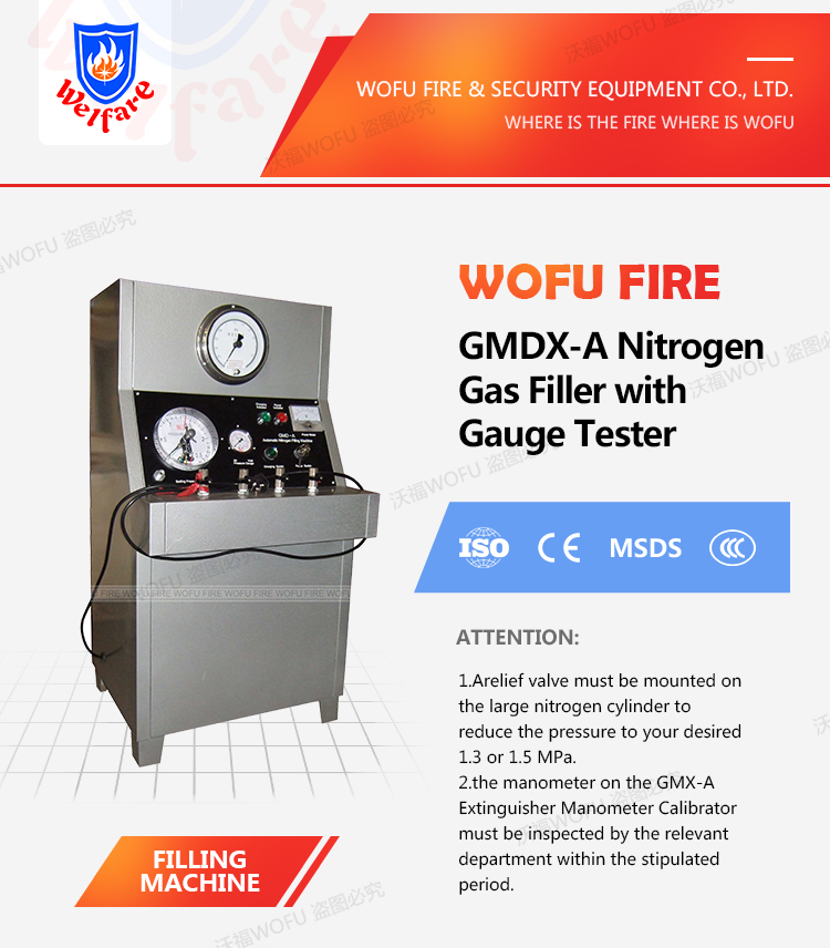 GMDX-A Nitrogen Charger and Integrated Extinguisher Pressure Calibrator