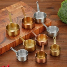 Korean Style Stainless Steel Cups and Sauce Pots - Handles & Condiment Bowls