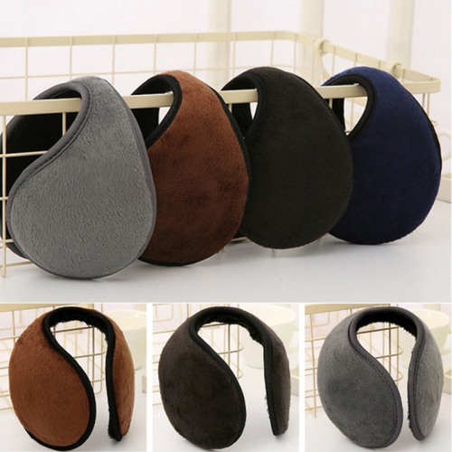 1Pair Bandless Ear Muffs Winter Thick Warm Fleece Ear Muffs Ear Covers Women Men Ourdoor Cold Weather Windproof Ear Warmer