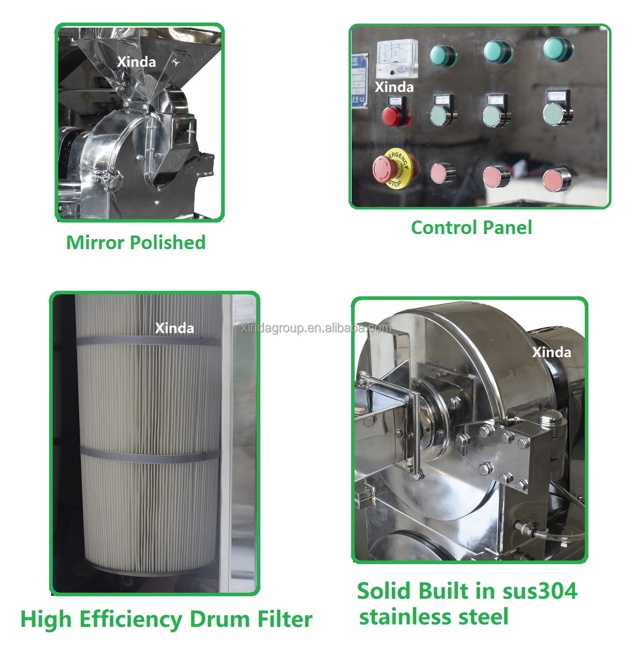 Dust Free Stainless steel Chilli Spice Black White  Pepper Grinding Machine