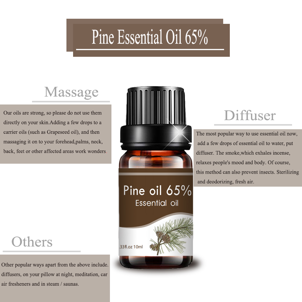 10 ml PURO Custom Label privado Pine Aceite de pino al por mayor 65%